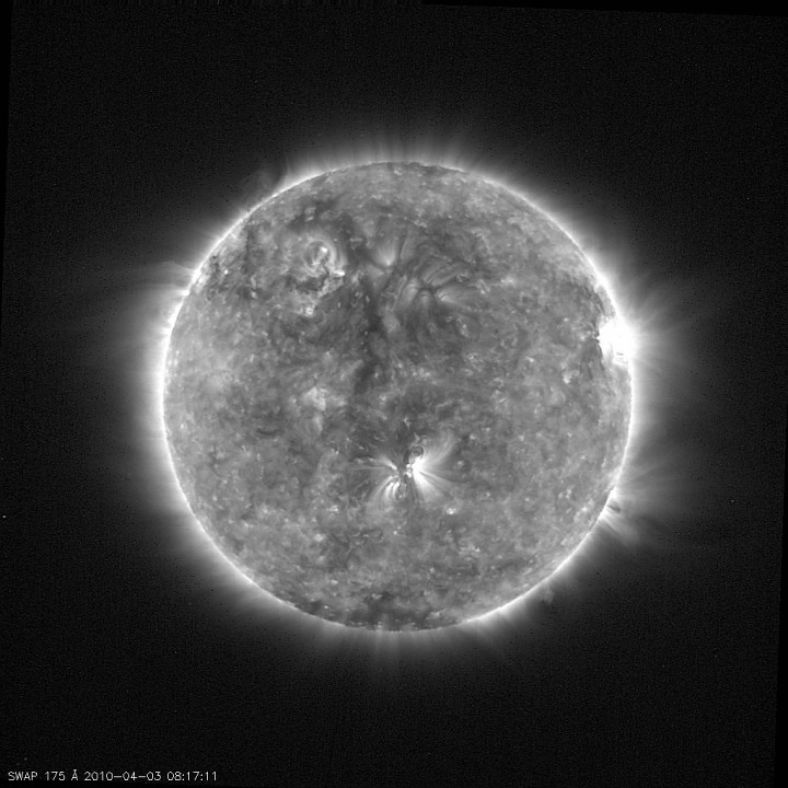 Proba-2 records solar eruption